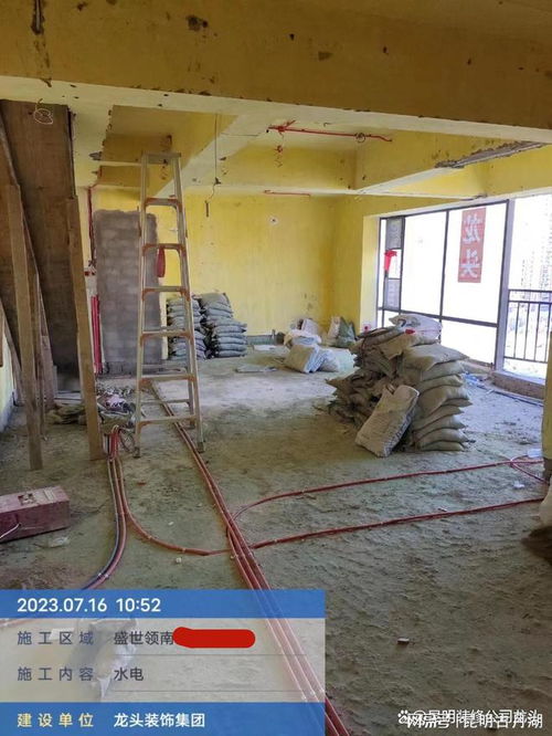 昆明裝修公司盛世領南水電施工現場實景圖