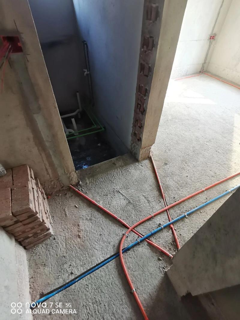 貴悅華府1單元1005號房水電安裝完成 隱蔽工程施工現場紀實